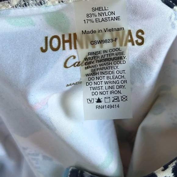 Johnny Was Multicolored Zip Swim Layla Surf Shirt Top Size Small - Picture 13 of 15